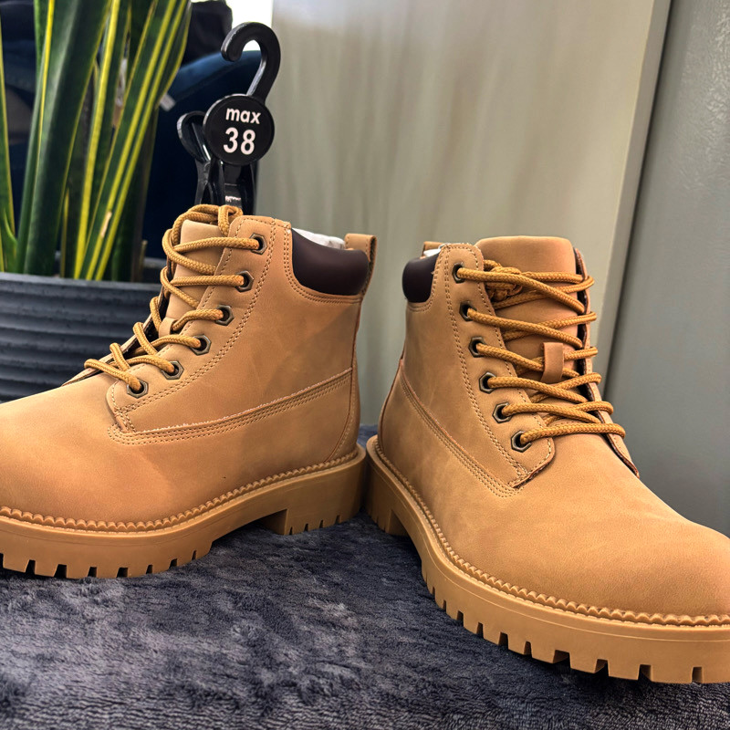 نیم بوت زنانه مکس مدل Plain Ankle With Lace - Zip Closure