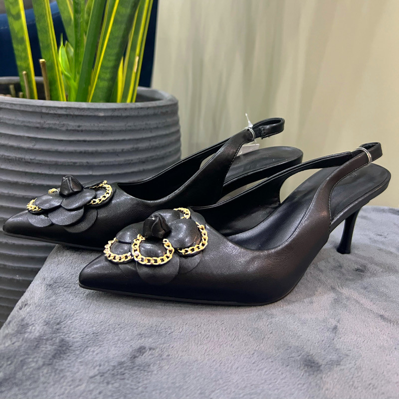 کفش زنانه مکس مدل Floral Accent Slip-On with Stiletto Heels