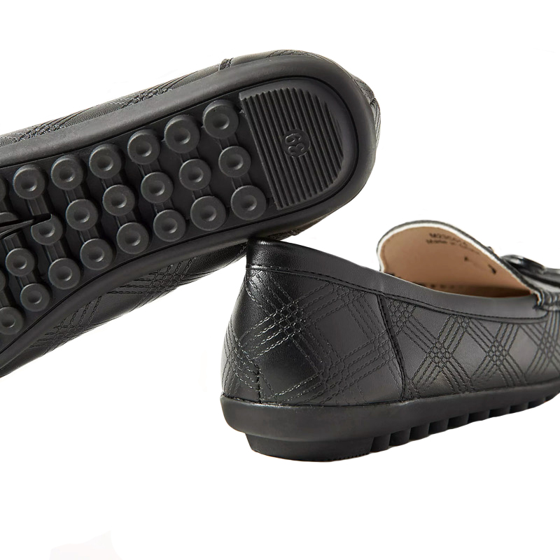 کفش کالج زنانه مکس مدل Perforated Slip-On Loafers with Bow Accent
