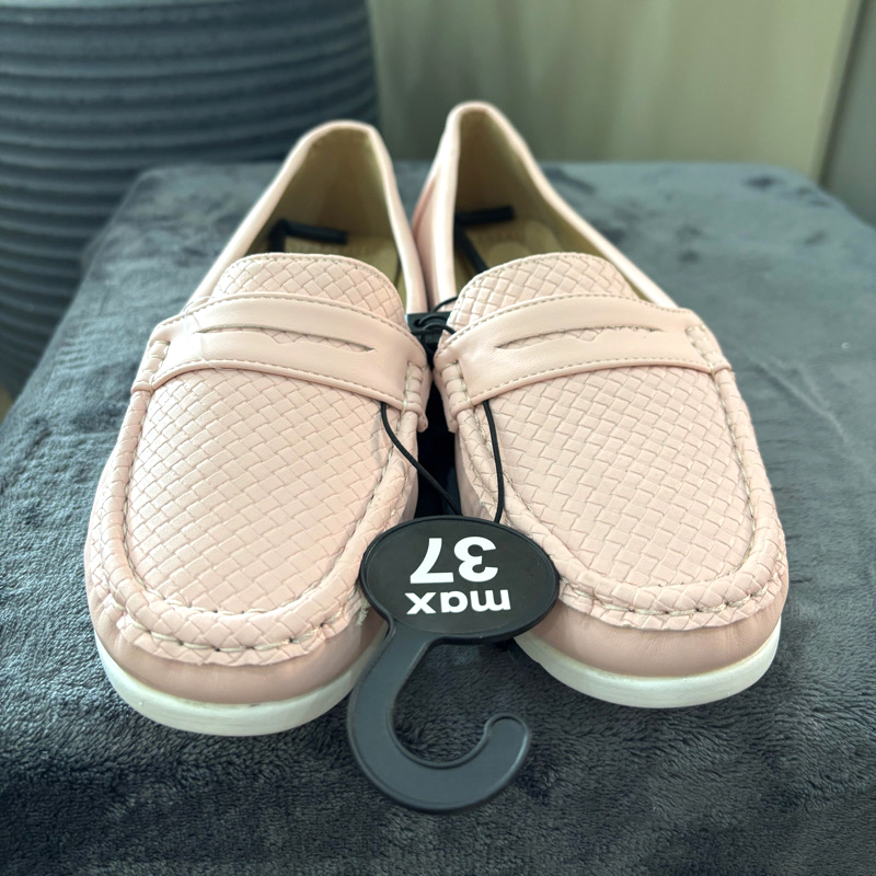 کفش کالج زنانه مکس مدل Textured Slip-On Moccasins