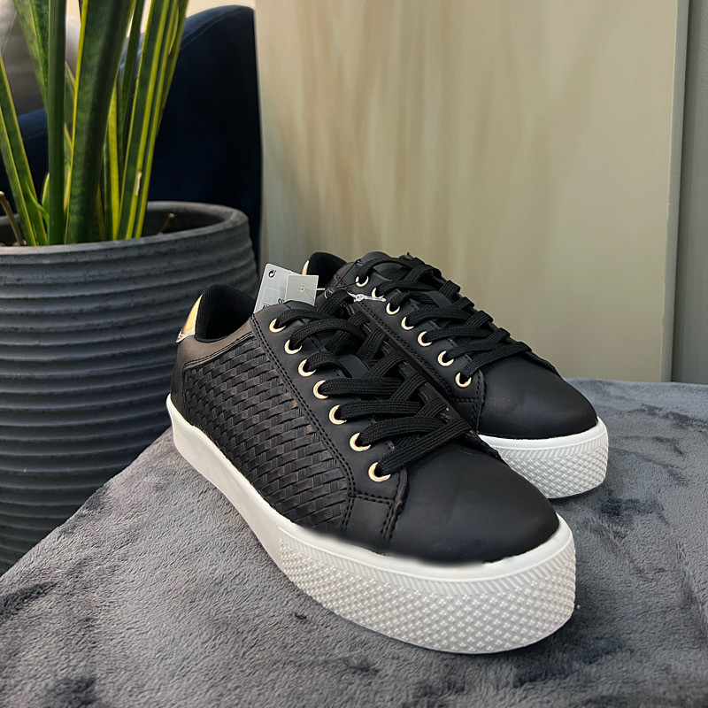 کفش روزمره زنانه مکس مدل Textured Lace-Up Sneakers