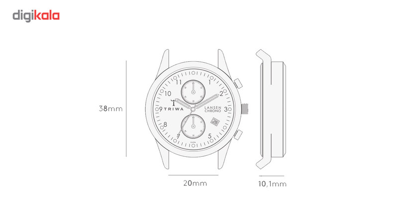 ساعت مچی عقربه ای تریوا مدل Loch Lansen Chrono