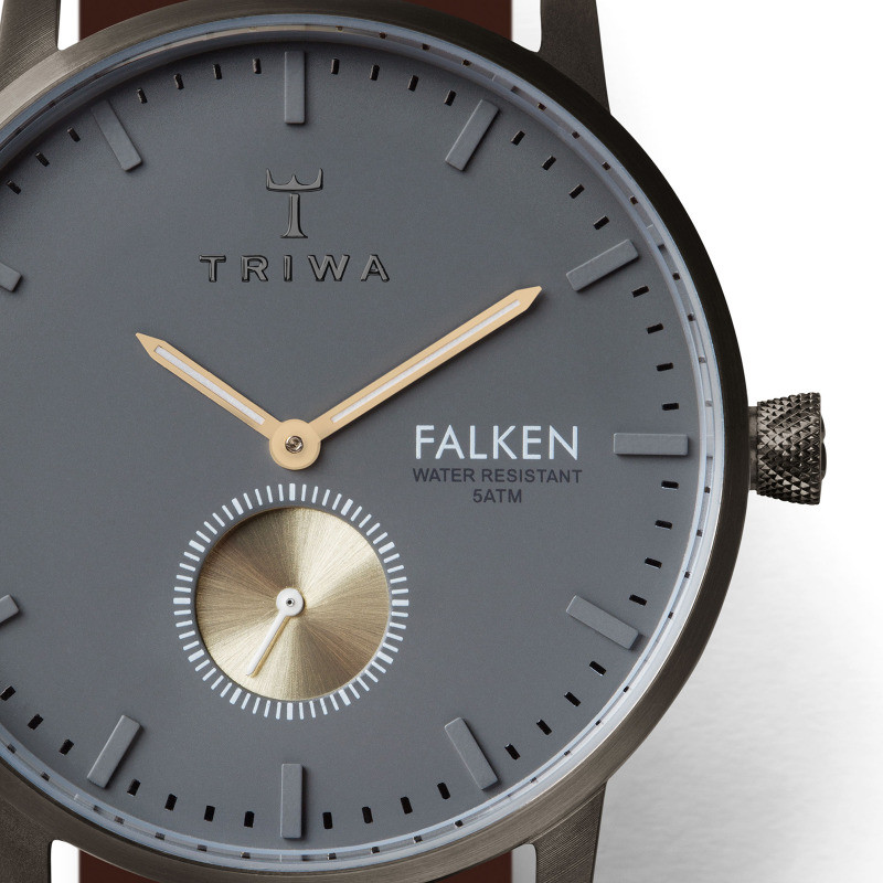 ساعت مچی عقربه ای تریوا مدل walter falken brw strap