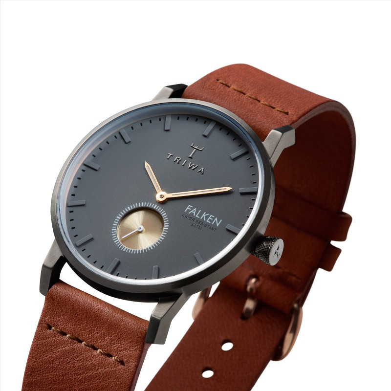 ساعت مچی عقربه ای تریوا مدل walter falken brw strap