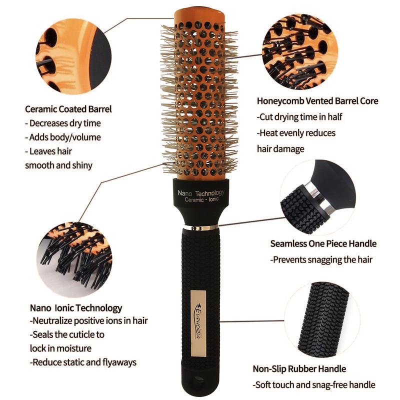 برس مو ایفوریا Nano Technology Ceramic lonic کد 32