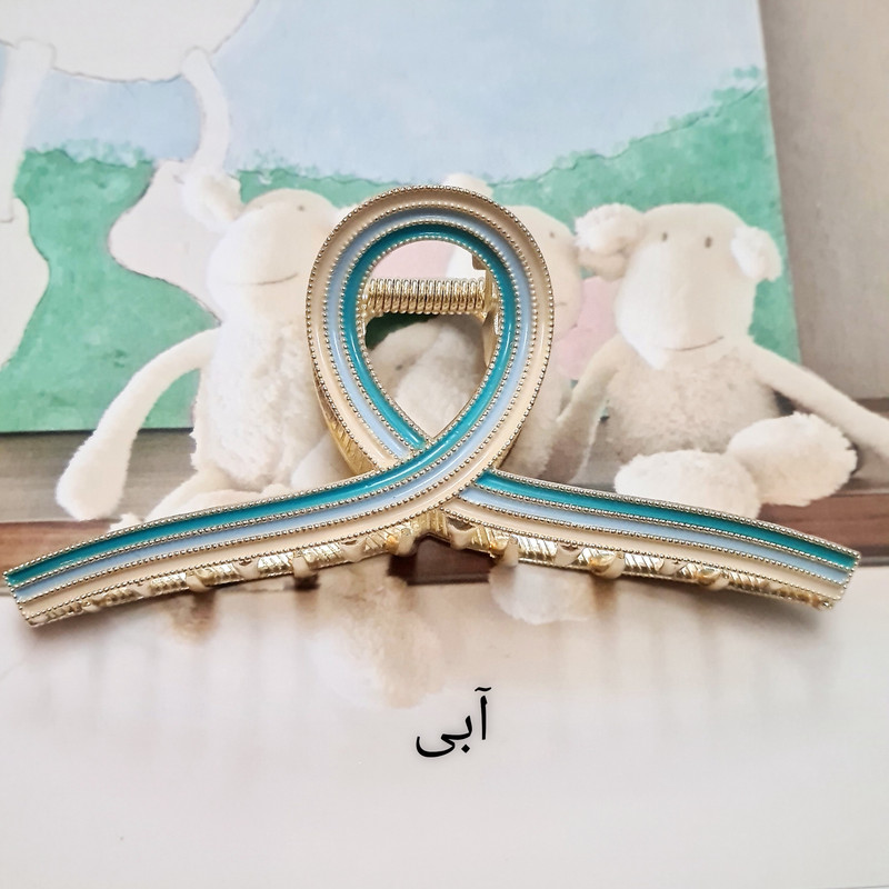 کلیپس مو زنانه مدل فلزی منحنی کد brg 1003