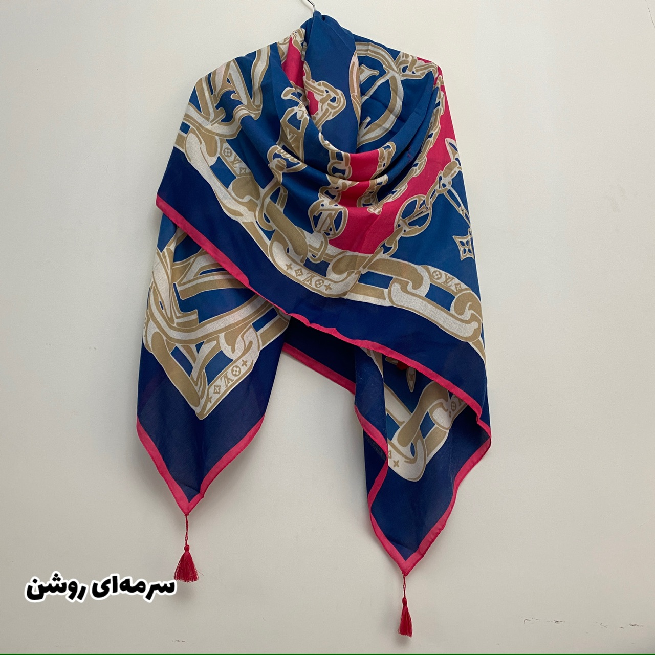 روسری زنانه مدل نخ پنبه پاییزه منگوله دار کد SIA2