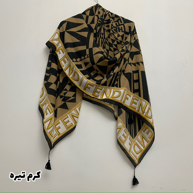 روسری زنانه مدل نخ پنبه پاییزه منگوله دار کد SIA6