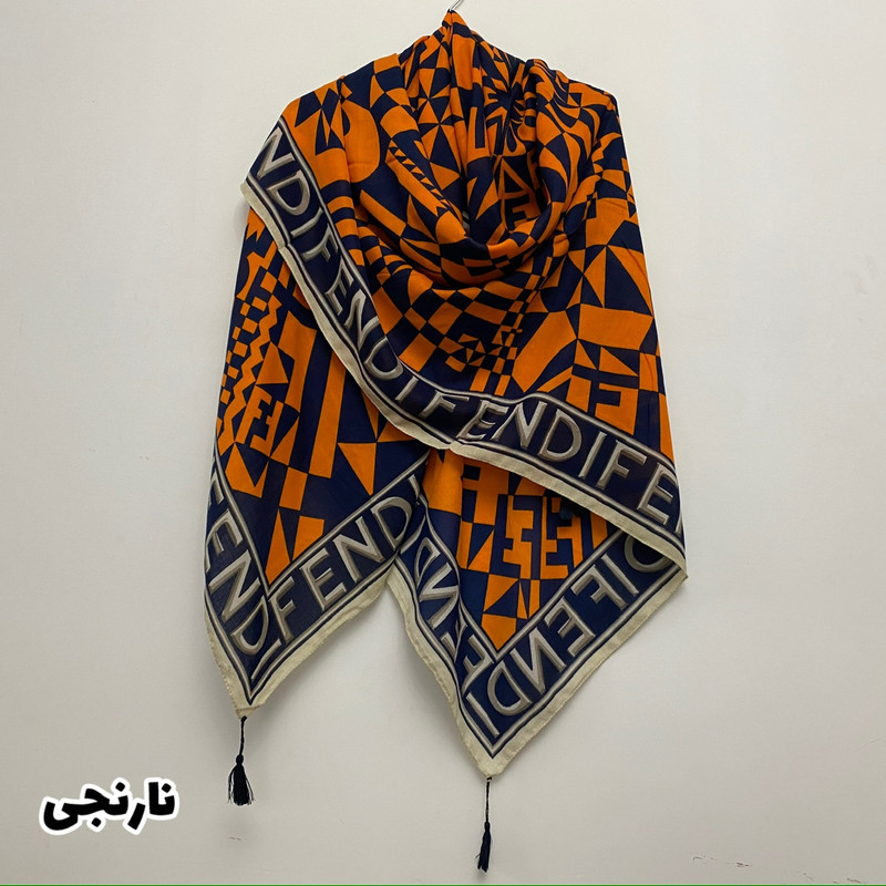 روسری زنانه مدل نخ پنبه پاییزه منگوله دار کد SIA6