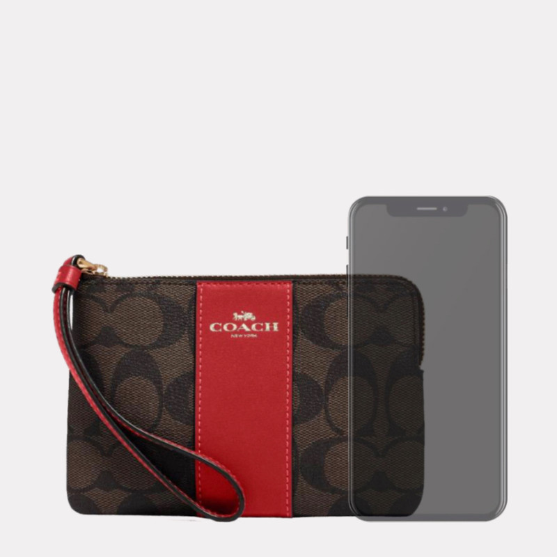 کیف پول کوچ مدل CORNER ZIP