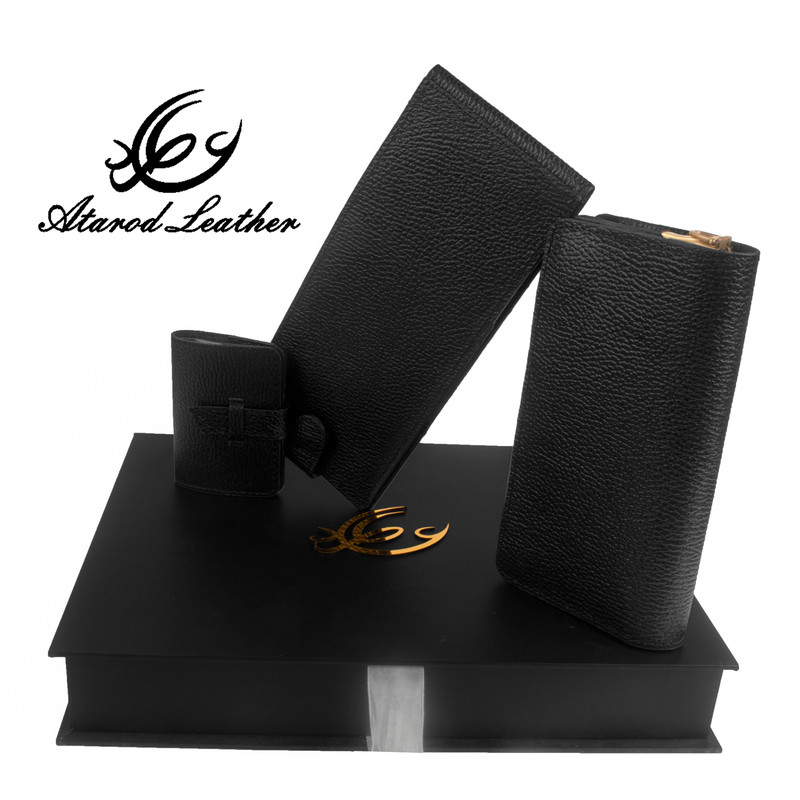 ست هدیه چرم عطارد مدل چرم طبیعی کد A44