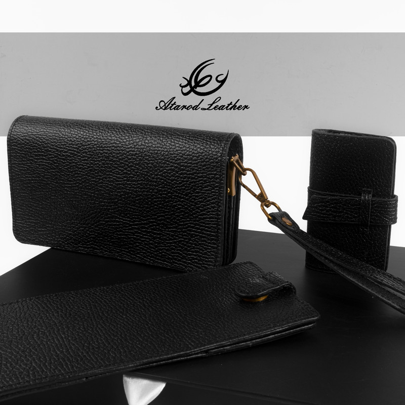 ست هدیه چرم عطارد مدل چرم طبیعی کد A45