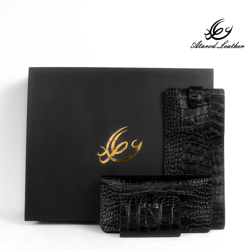 ست هدیه چرم عطارد مدل چرم طبیعی کد A60