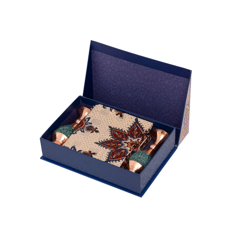 ست گلدان و پارچه قلمکار کد H103 مجموعه 3 عددی