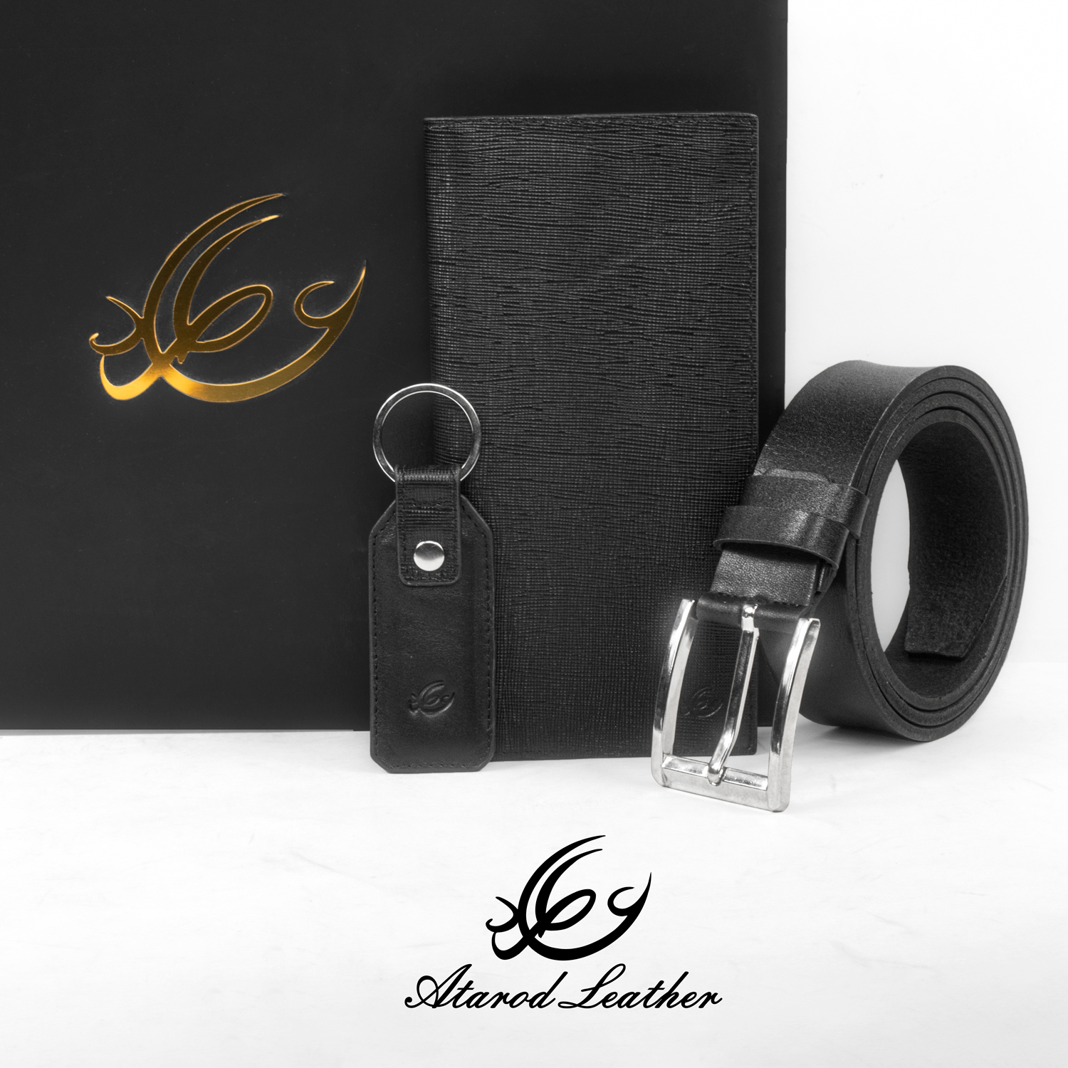 ست هدیه چرم عطارد مدل چرم طبیعی کد A87