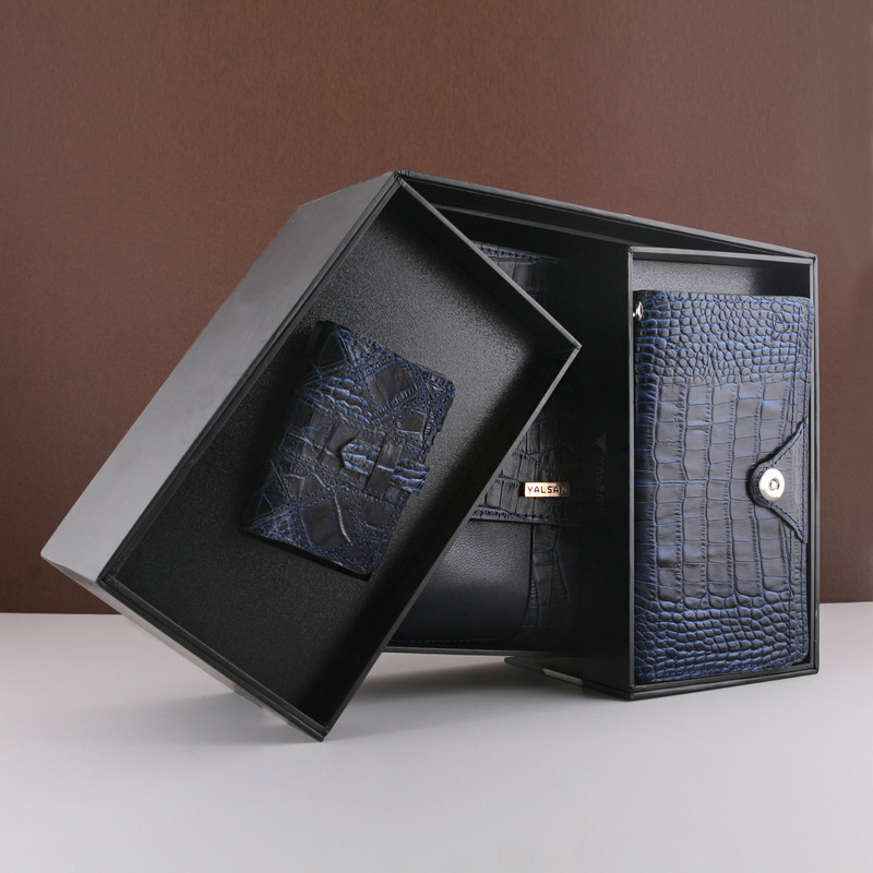 ست هدیه زنانه چرم یلسان مدل ساینا کد RAD-CHN-056-GC