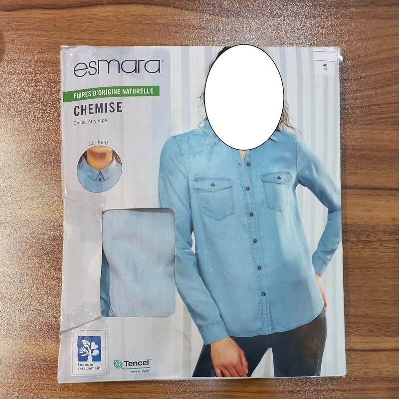 شومیز آستین بلند زنانه اسمارا مدل جین کد 13164803