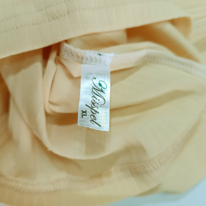 تاپ زنانه میسپل مدل نخی کبریتی رنگ کرمی