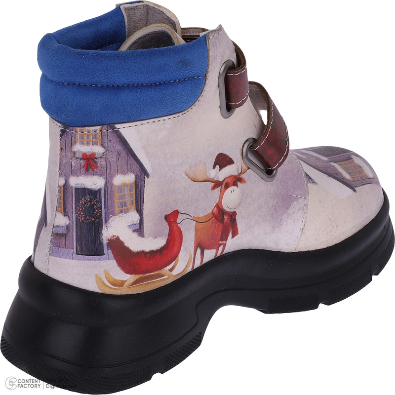 نیم بوت دخترانه دندی مدل dnd-vian01 طرح snowy