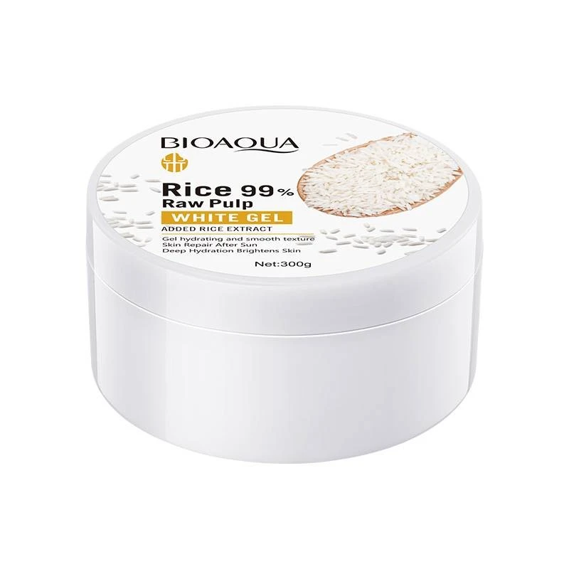 ژل روشن کننده بایو آکوا مدل Rice Raw Pulp وزن 300 گرم