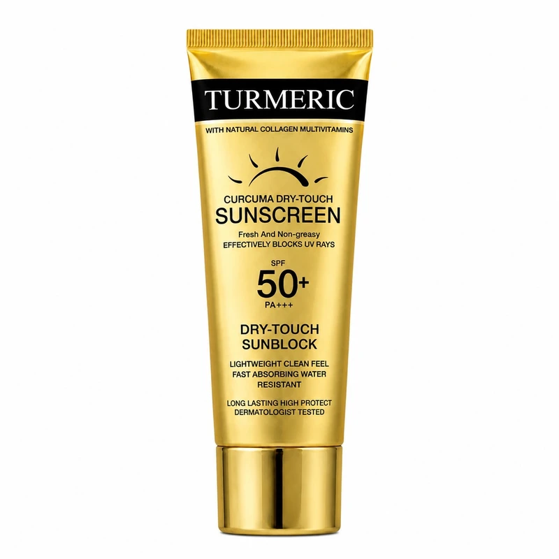 کرم ضد آفتاب بدون رنگ مناسب دست و صورت وکالی SPF50 مدل Curcuma Dry-Touch محافظت در برابر UVA و UVB مناسب انواع پوست حجم 100 میلی لیتر