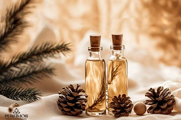بطری عطر تیره با رایحه چوبی و سنگین