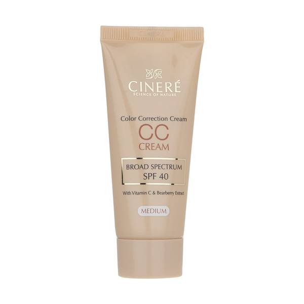 کرم پودر روشن کننده (CC Cream SPF40) سينره Medium حجم 75 میلی لیتر